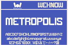 Metropolis Font