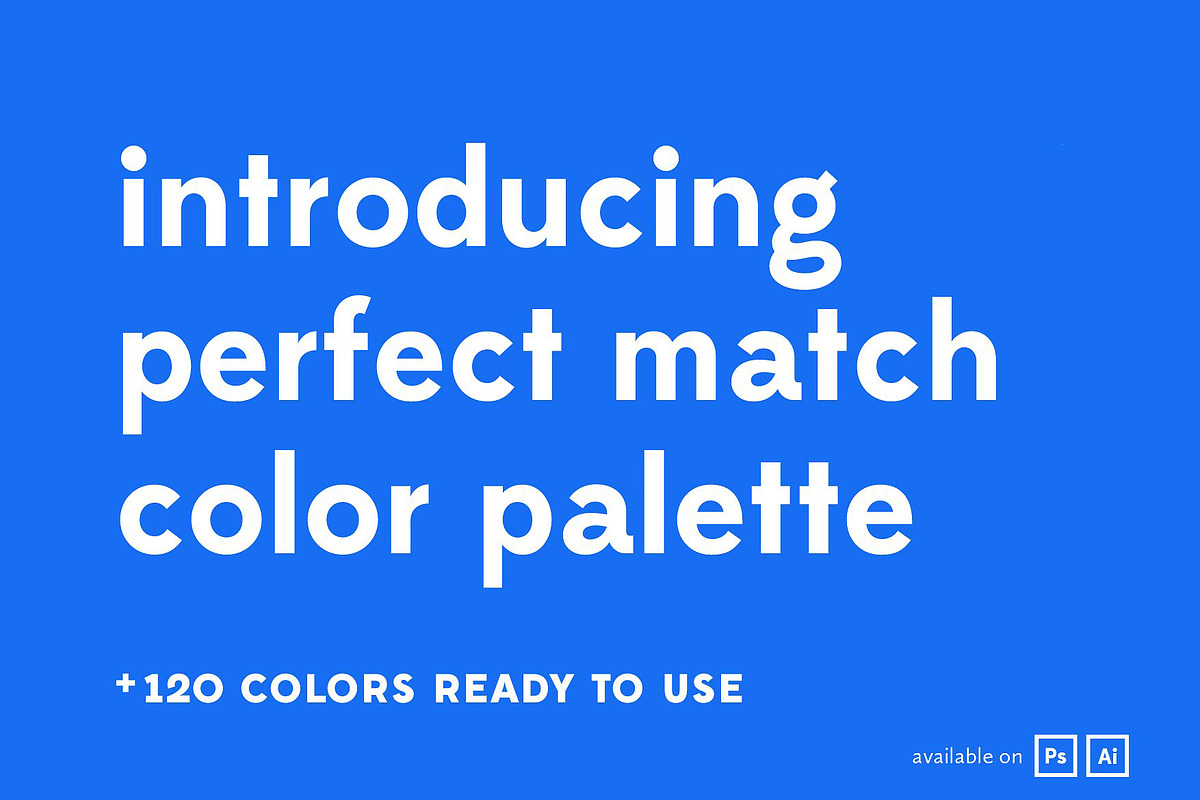 Perfect Match Color Palette, a Palette Add-On by Hederae Type Foundry (Photo 1 of 6)