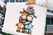 Funny Christmas Reindeer Clipart, an Illustration by SinaCreation (Thumbnail 10 of 11)