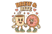 Personalize Brew & Bite Coffee Donut, a Background Graphic by LaseredNinja (Thumbnail 1 of 7)