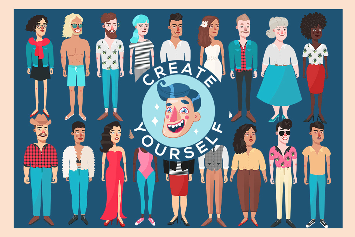 CREATE YOURSELF - portrait creator, a Graphic by Steve's shop (Photo 1 of 12)