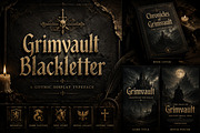 Grimvault Blackletter, a Blackletter Font by Wow Magic (Thumbnail 4 of 4)