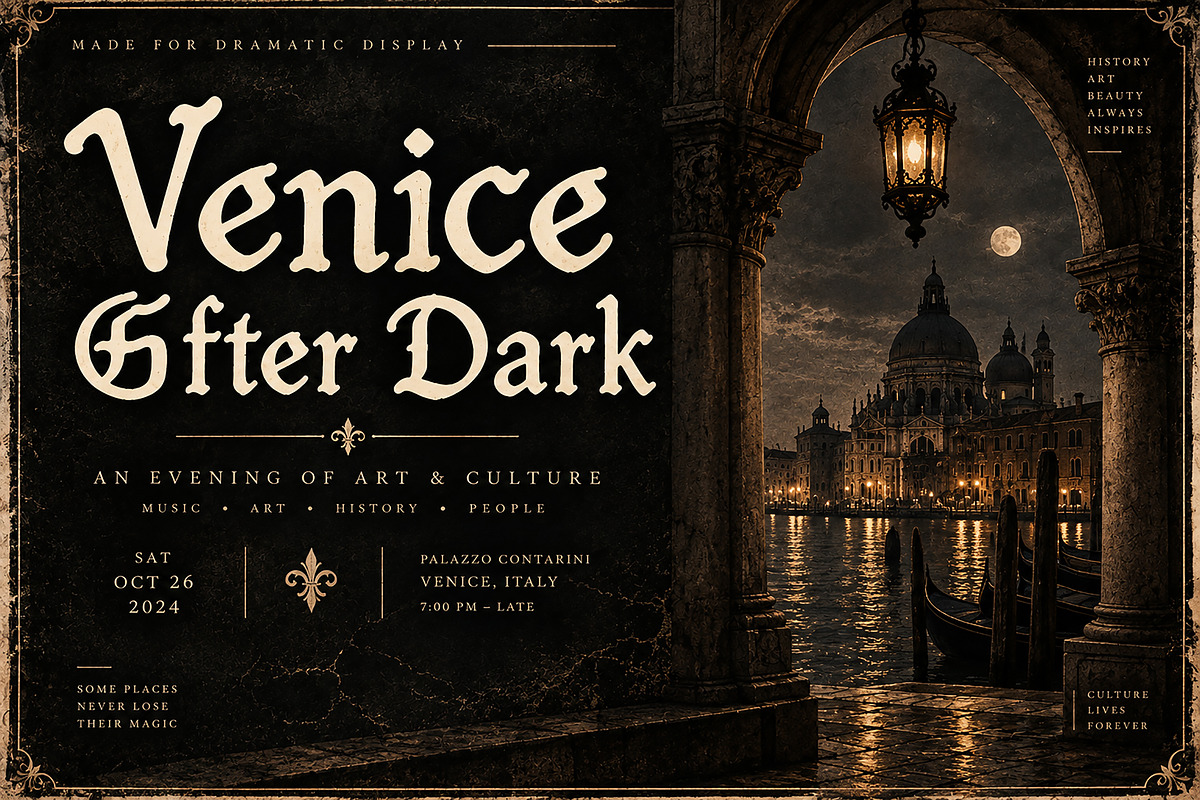 Venice Gothic – Blackletter Font, a Blackletter Font by Wow Magic (Photo 4 of 5)