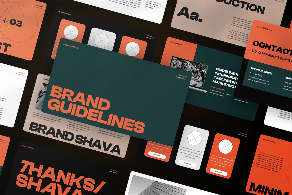 Minimalist Brand Guidelines Keynote, a Presentation Template by SquidPixey (Photo 6 of 7)