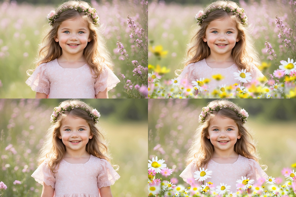 Flower Meadow Overlays, an Object Graphic by DreamyOverlay (Photo 2 of 5)