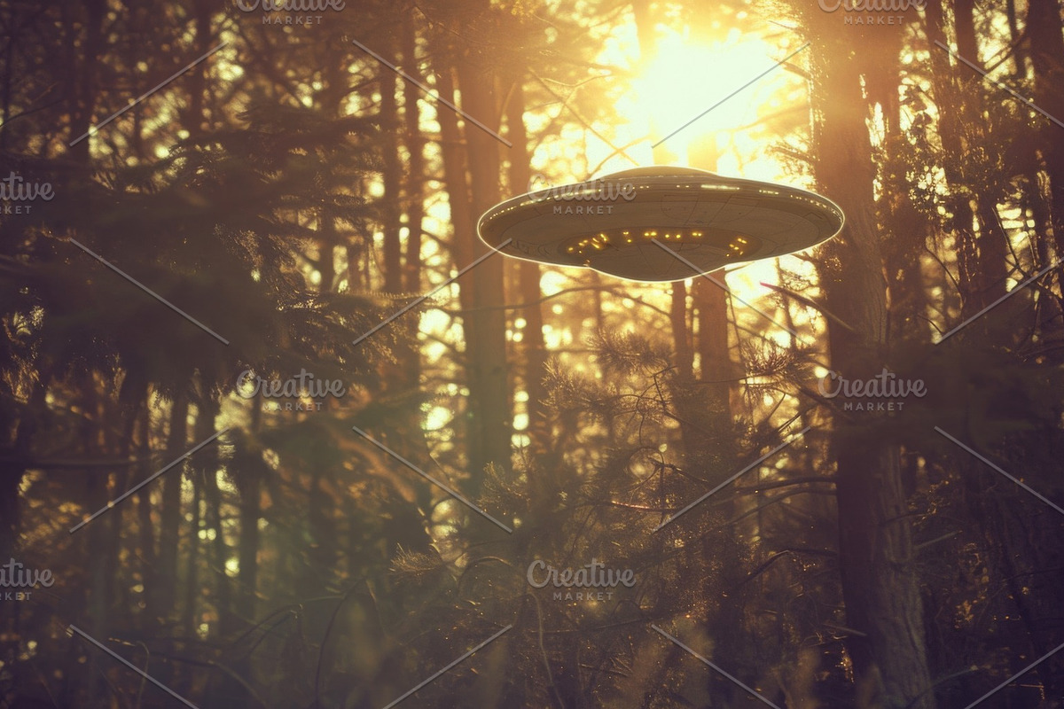 97 UFO objects flying in the sky, a Transportation Photo by Handmadefont (Photo 32 of 101)