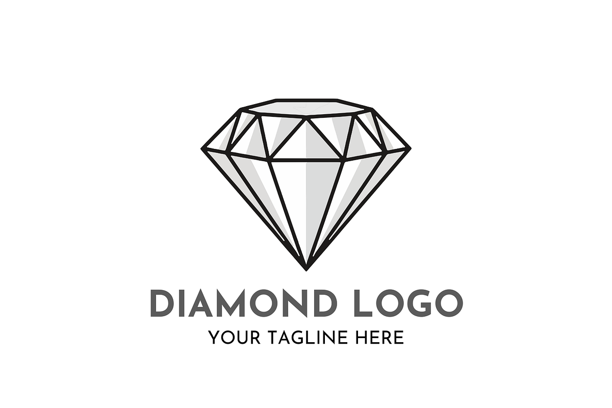 Diamond Logo Design Luxury Crystal, a Branding & Logo Template by Megafox Studio (Photo 1 of 2)