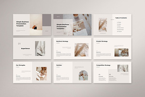 Simple Business Presentation CANVA