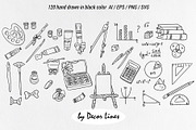 Back To School Doodles With Bows, an Education Illustration by Decor Lines (Thumbnail 5 of 16)
