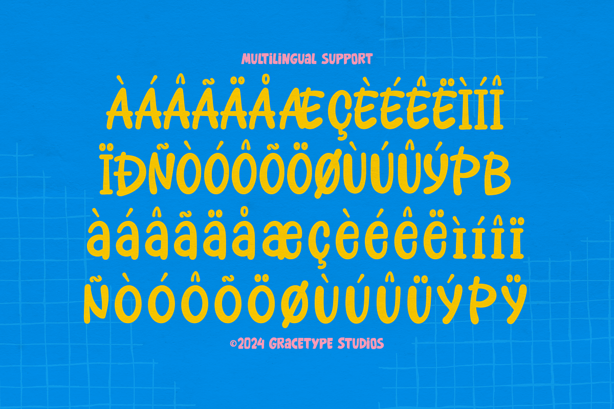 Jolly Blump | Hand Drawn Font, a Handwritten Font by gracetype_studio (Photo 11 of 12)