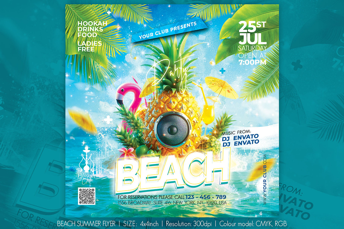 Beach Summer Flyer, a Flyer Template by Artolus (Photo 1 of 2)