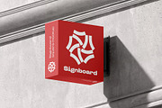 Signboard Square Mock-up, an Advertising Mockup by zippypixelstudio (Thumbnail 4 of 15)