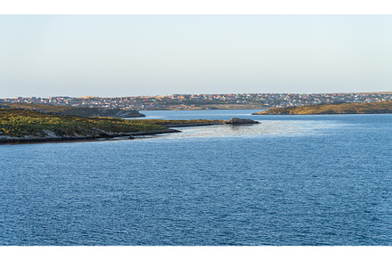 Entering the bay of Port Stanley on, a Nature Photo by Backyard Stock