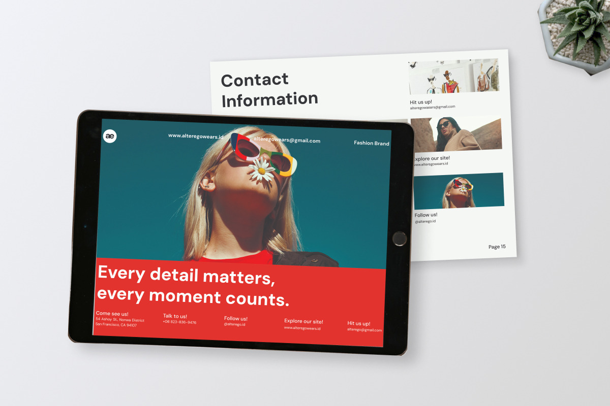 Alter Ego - Fashion Brand Guidelines, a Magazine Template by productype1 (Photo 6 of 6)