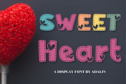 Sweet Heart - Display Font, a Sans Serif Font by Adalin Shop (Thumbnail 1 of 6)