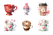 Valentine's Day Coffee Cup, an Illustration by Design Market (Thumbnail 5 of 5)