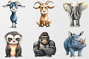 Funny Grumpy Animals Collection, an Animal Illustration by DreamCafeArt (Thumbnail 3 of 7)