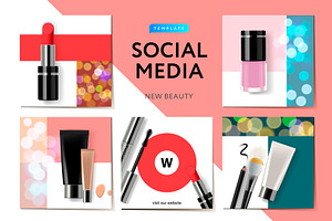 Beauty Social Media Templates