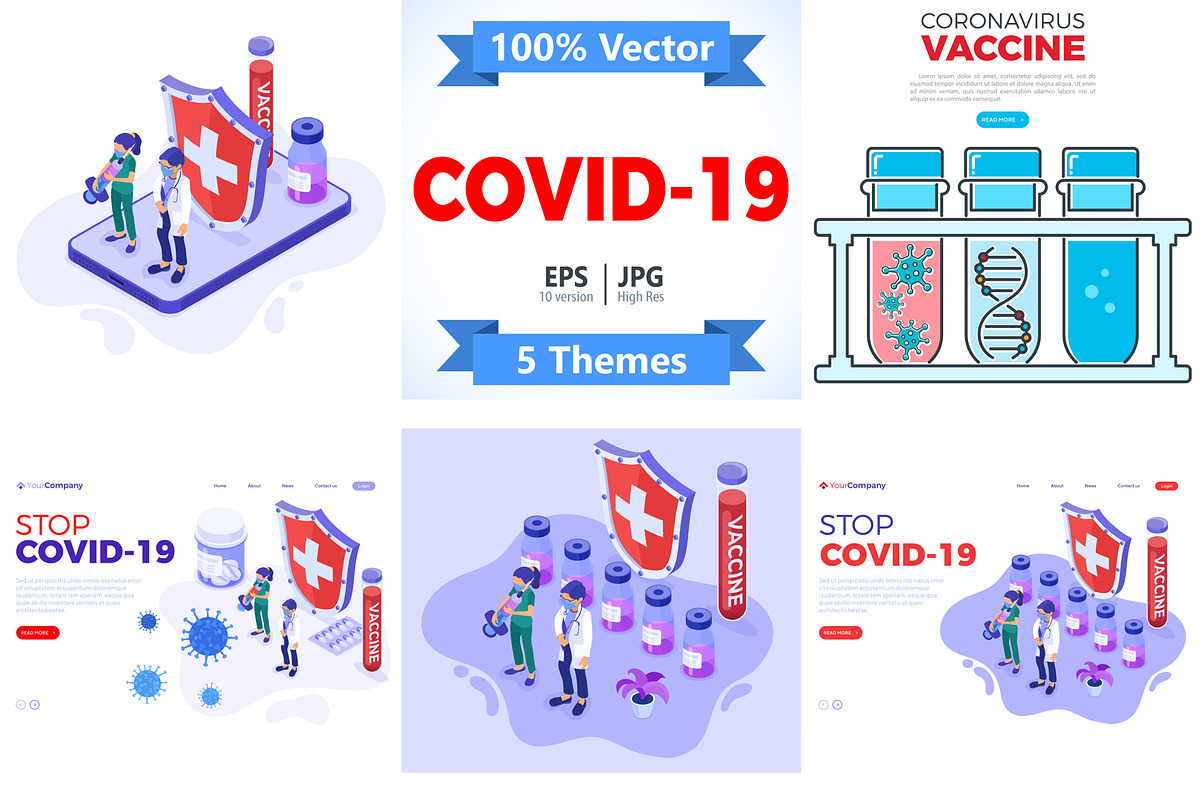 Covid-19 Coronavirus Stop 2019-nCoV, a Healthcare Illustration by TAlex (Photo 1 of 6)