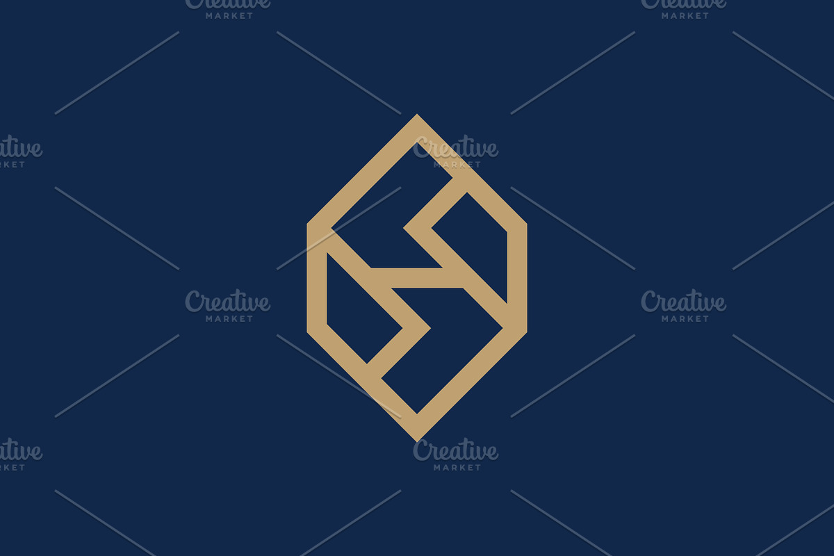luxury letter H diamond logo, a Branding & Logo Template by Rasagama Studio