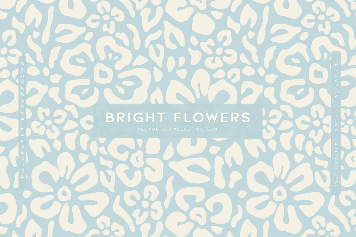 Bright Flowers, a Pattern Graphic by MalyskaStudio (Photo 1 of 11)
