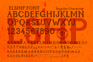 Elship A Western Slab Serif Font