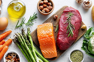 Variety of fresh and healthy foods, a Food & Drink Photo by MistyDay