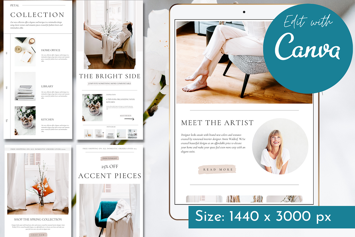 Canva Email Marketing Template, a Marketing Template by The Edits Shop (Photo 8 of 8)