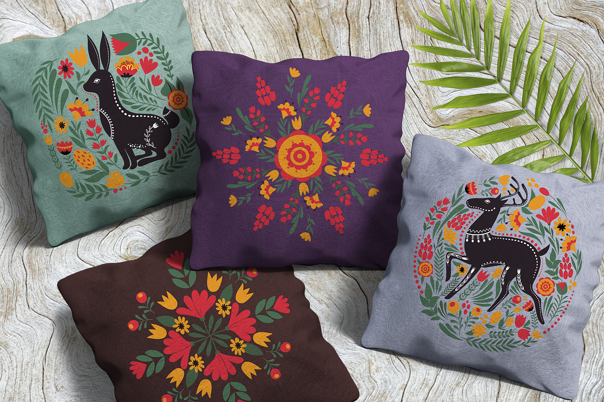 Wild Animals folk art set, a Graphic by ComelyPics Shop (Photo 4 of 10)