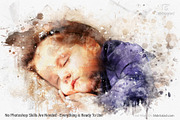 #1 Watercolor Photoshop Mock-ups, an Action Add-On by SlideSalad (Thumbnail 7 of 44)