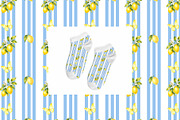 Lemon Seamless Pattern Collection, a Pattern Graphic by YuliTeh_art (Thumbnail 2 of 4)