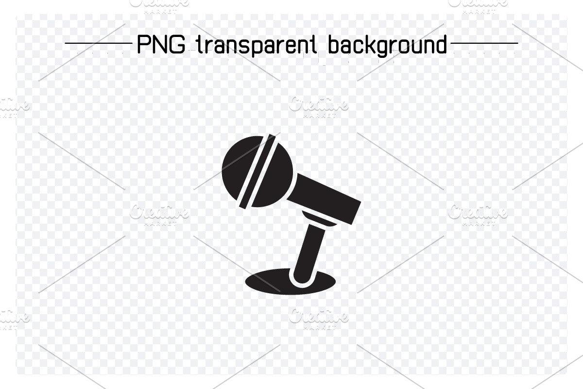 Microphone Icons Set, a Solid Icon by Designfour (Photo 4 of 7)