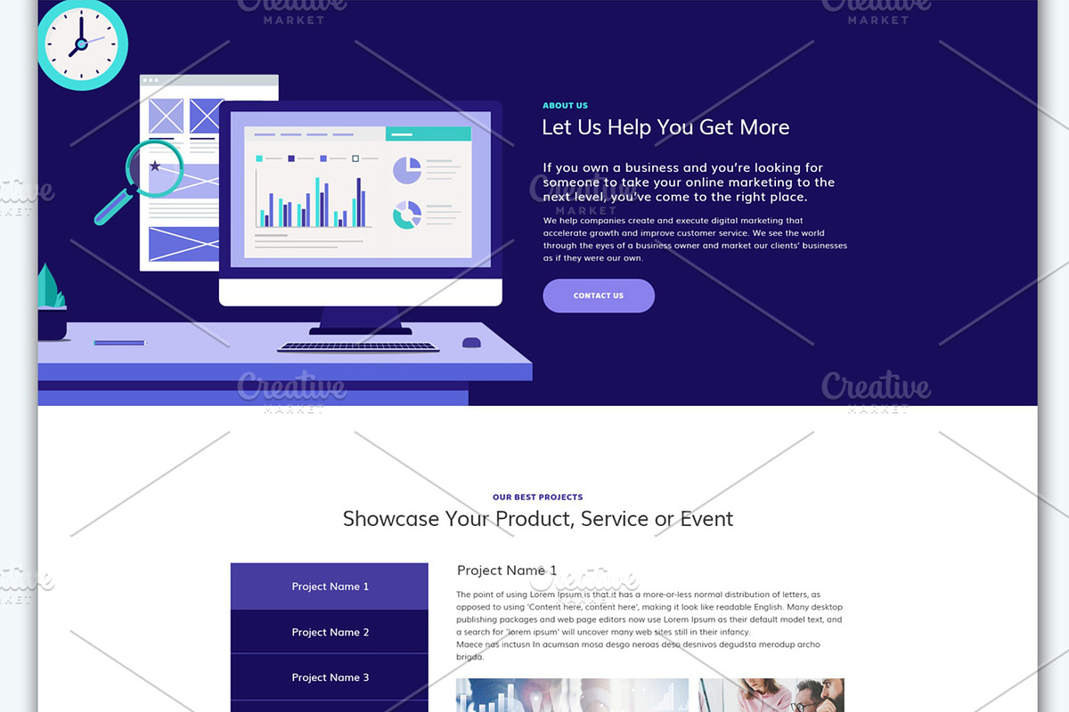 SEO Agency HTML Landing Page, a HTML Template by MotoCMS (Photo 2 of 2)