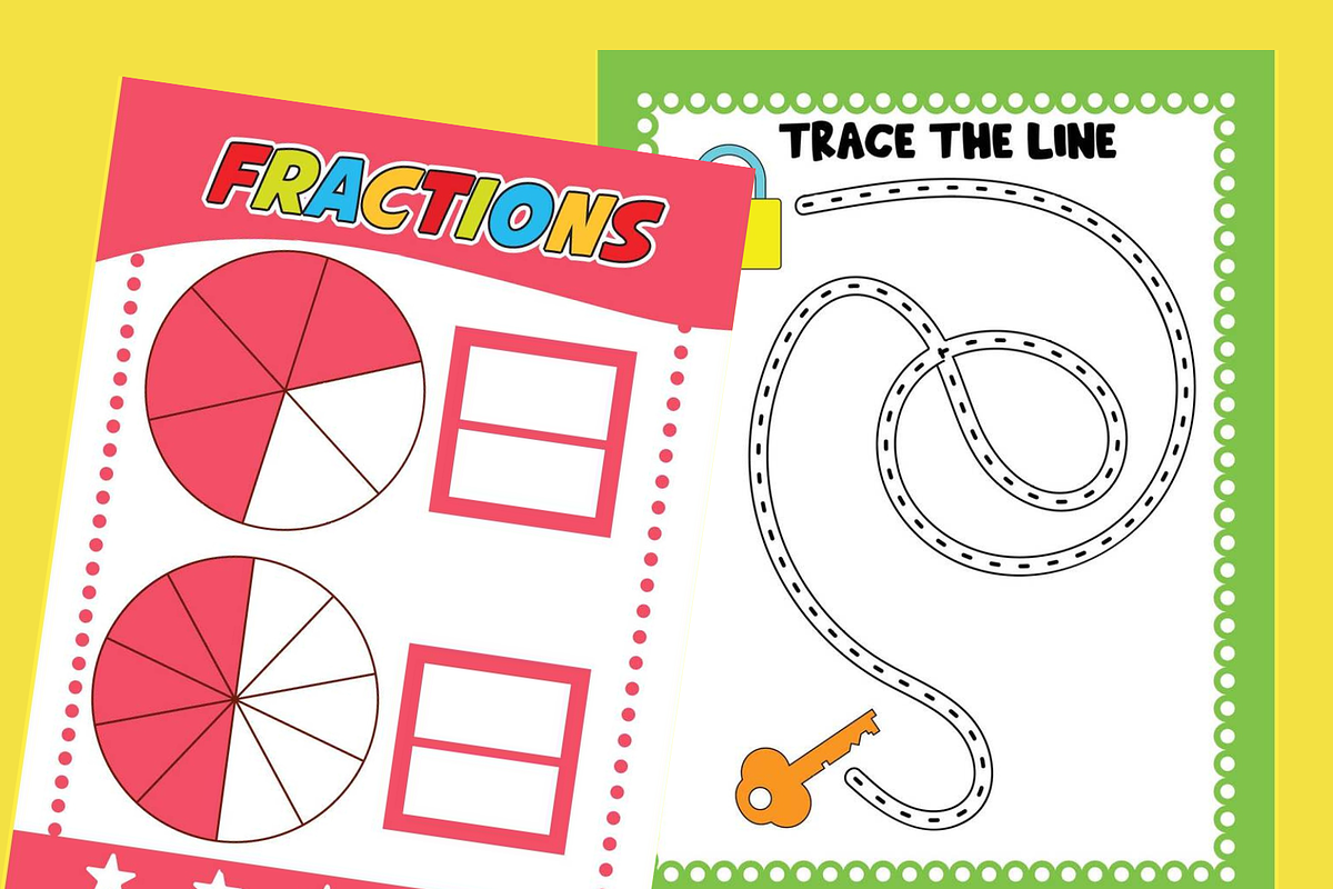 Pencil Control Tracing Workbook, an Education Illustration by Sourcedigi (Photo 2 of 3)