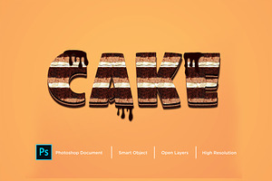 Cake Text Effect & Layer Style