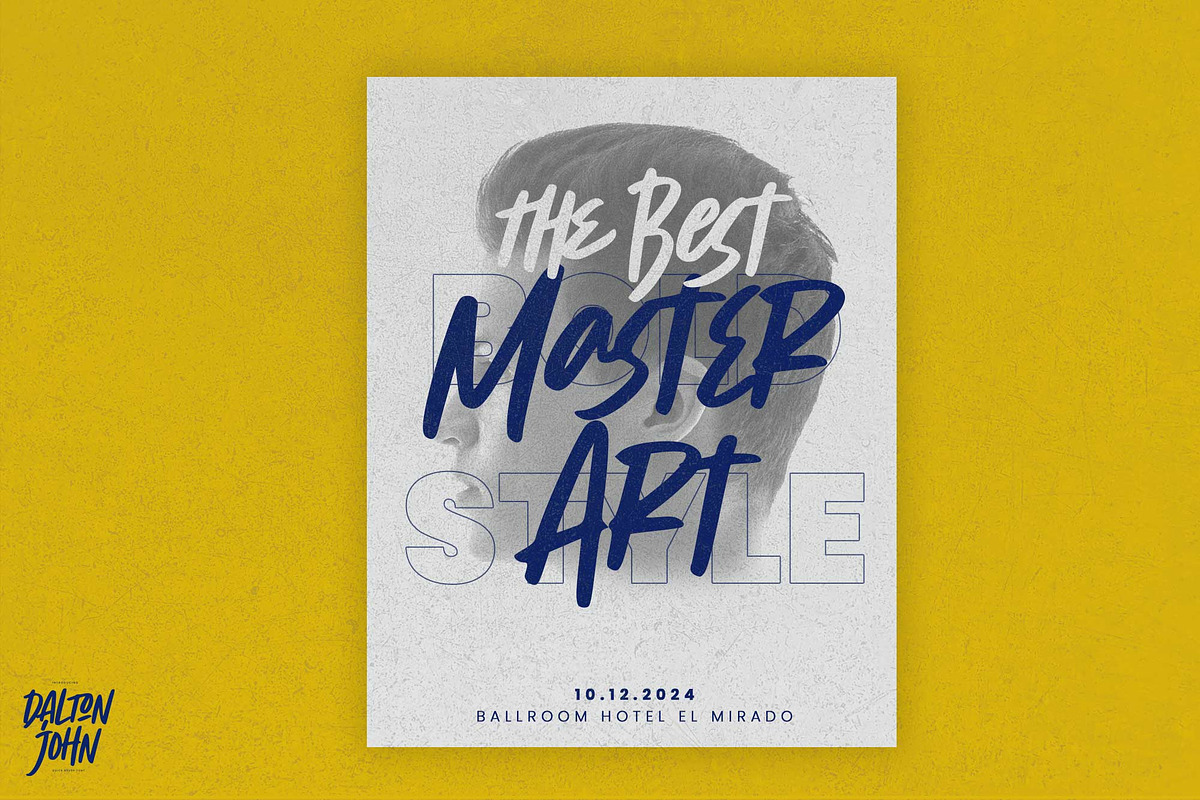 Dalton John – Quick Brush Font, a Handwritten Font by Gassstype (Photo 3 of 8)