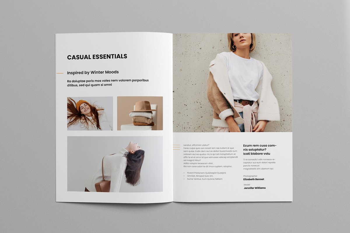 Fashion Lookbook | Canva & InDesign, a Brochure Template by Pixelpick (Photo 4 of 9)