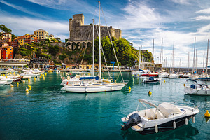 Sailing boats in the harbor, Italy, a Transportation Photo by Alpine Dreams