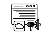Cloud Line Icon, an Outline Icon by Pexelpy (Thumbnail 2 of 2)
