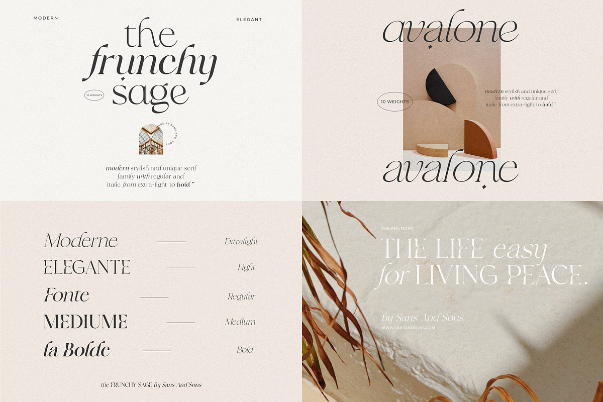 Modern Elegant Font Bundle 2, a Serif Font by Sans & Sons (Photo 8 of 11)
