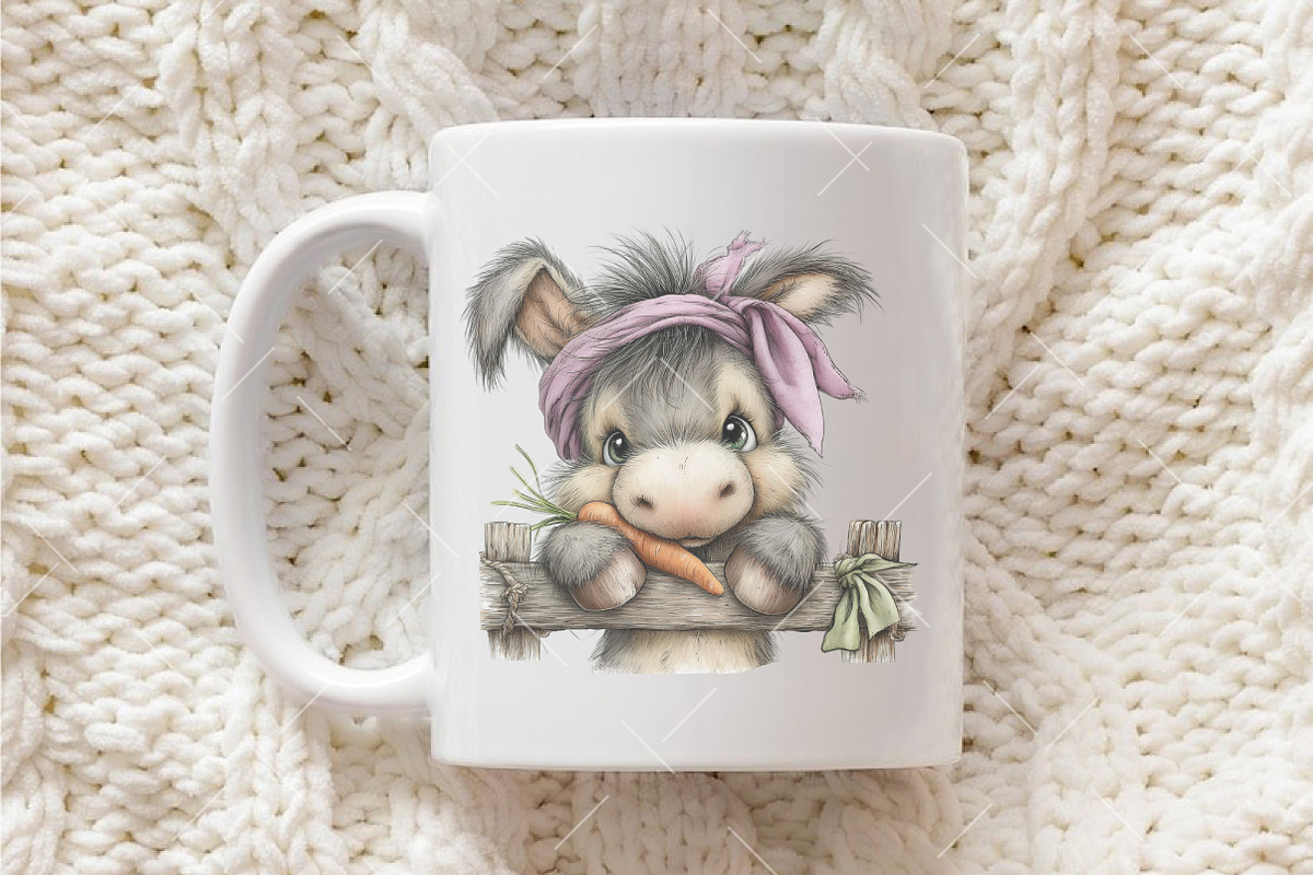 Whimsical Easter Farm Animal Clipart, an Illustration by OK Design (Photo 6 of 6)