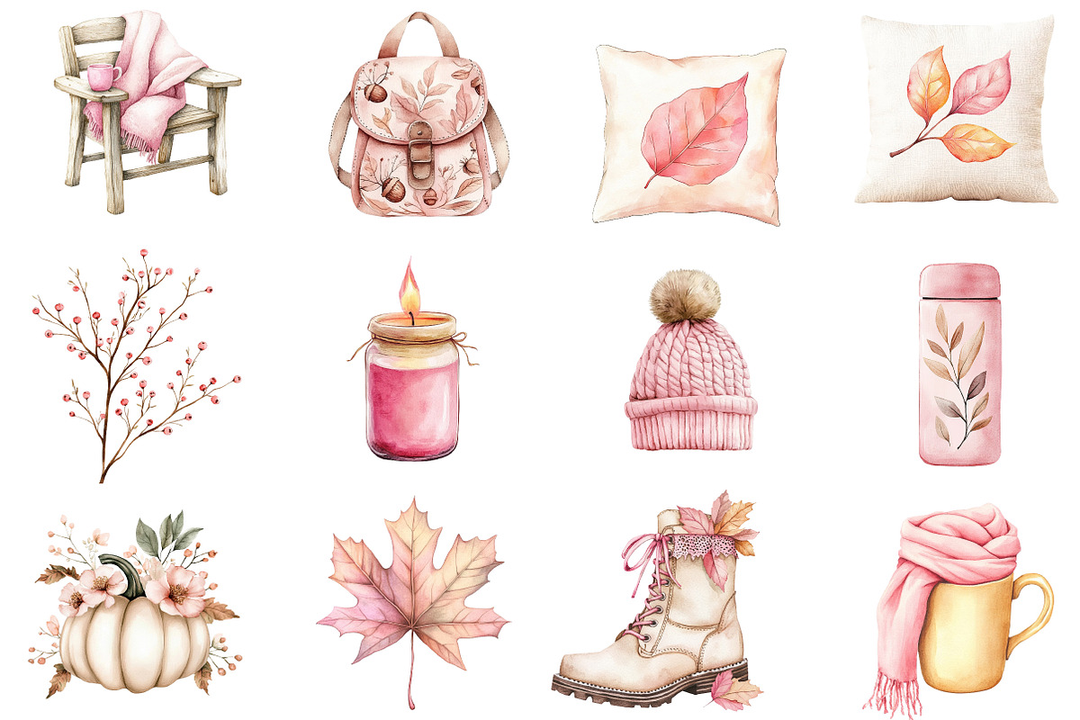 Autumn Serenity Clipart, an Illustration by Designworld (Photo 2 of 6)