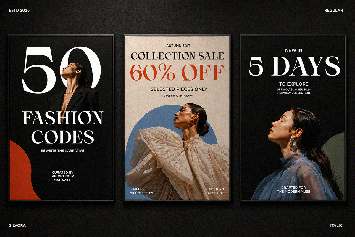 Silvora - Elegant Editorial Serif, a Serif Font by RagamKata (Photo 2 of 10)