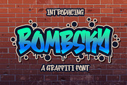 Bombsky Graffity Font, a Blackletter Font by Blankids Studio (Thumbnail 1 of 7)