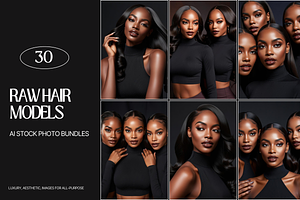 Luxury Raw Hair black models Photos