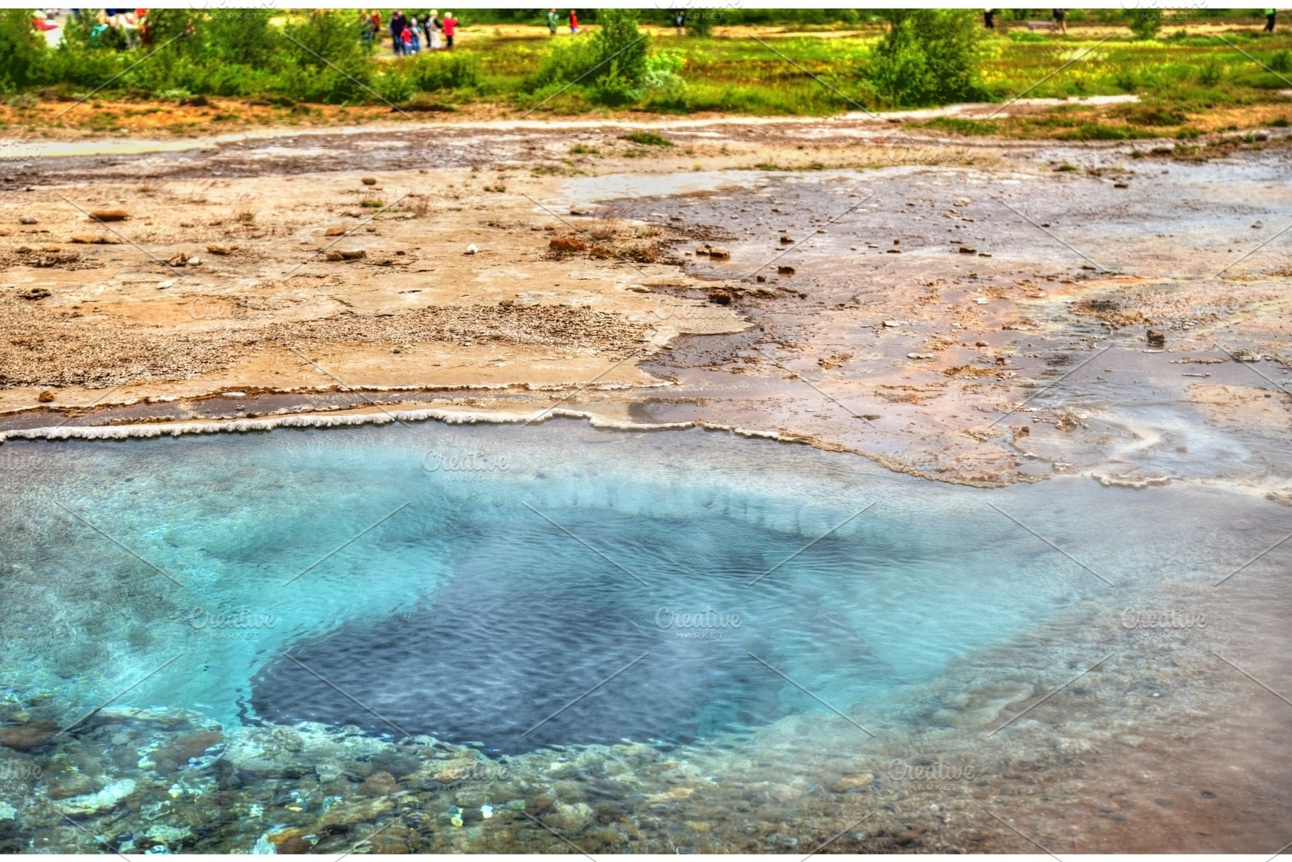 Hot springs in haukadalur valley iceland containing iceland, hot, and nature, a Nature Photo by Leonid Andronov