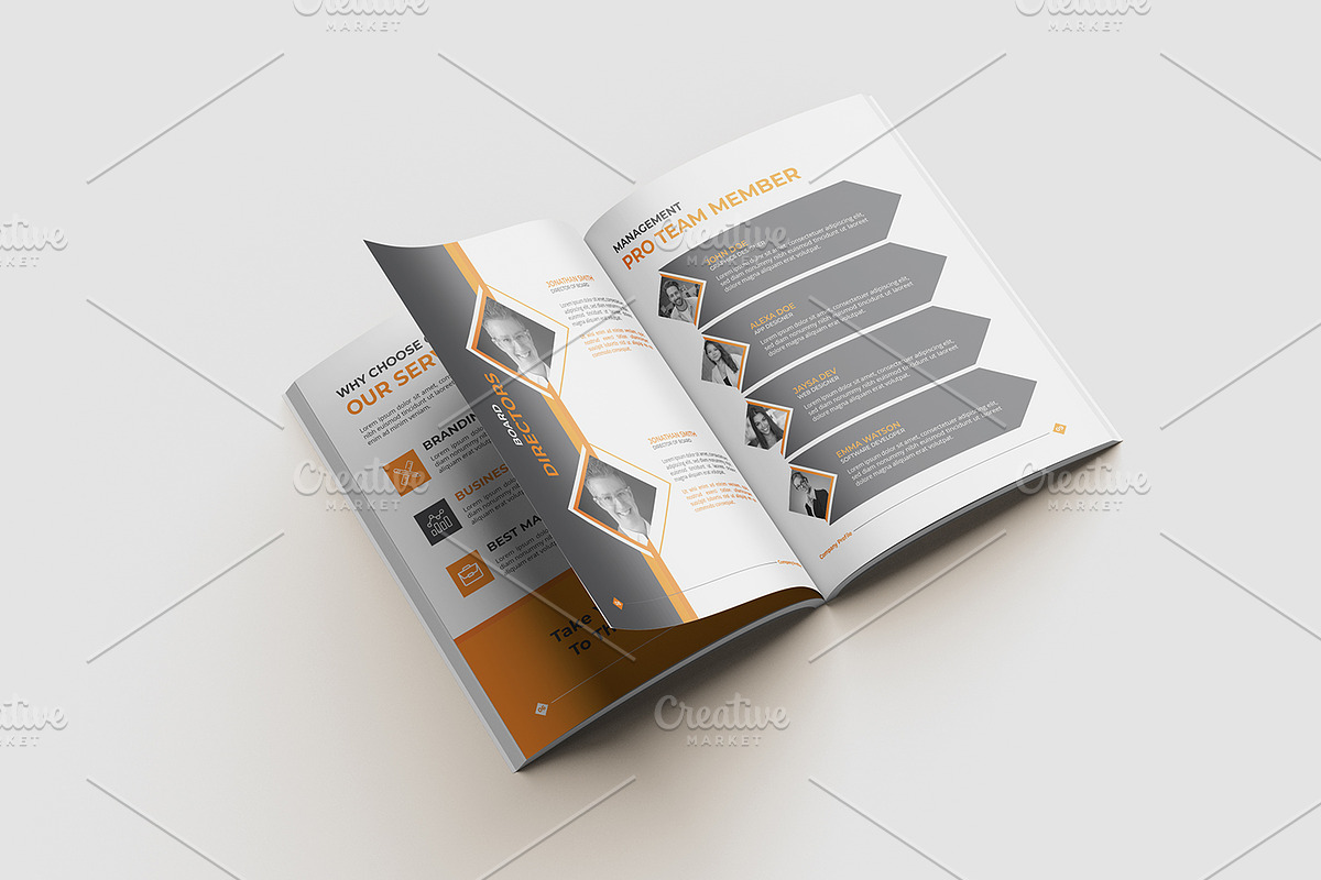 Modern Company Profile Template, a Brochure Template by gstudiovect21 (Photo 8 of 8)