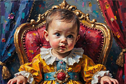 Baby Empress Bundle Oil Painting, a Person Illustration by PLUM&FIGS (Thumbnail 3 of 13)