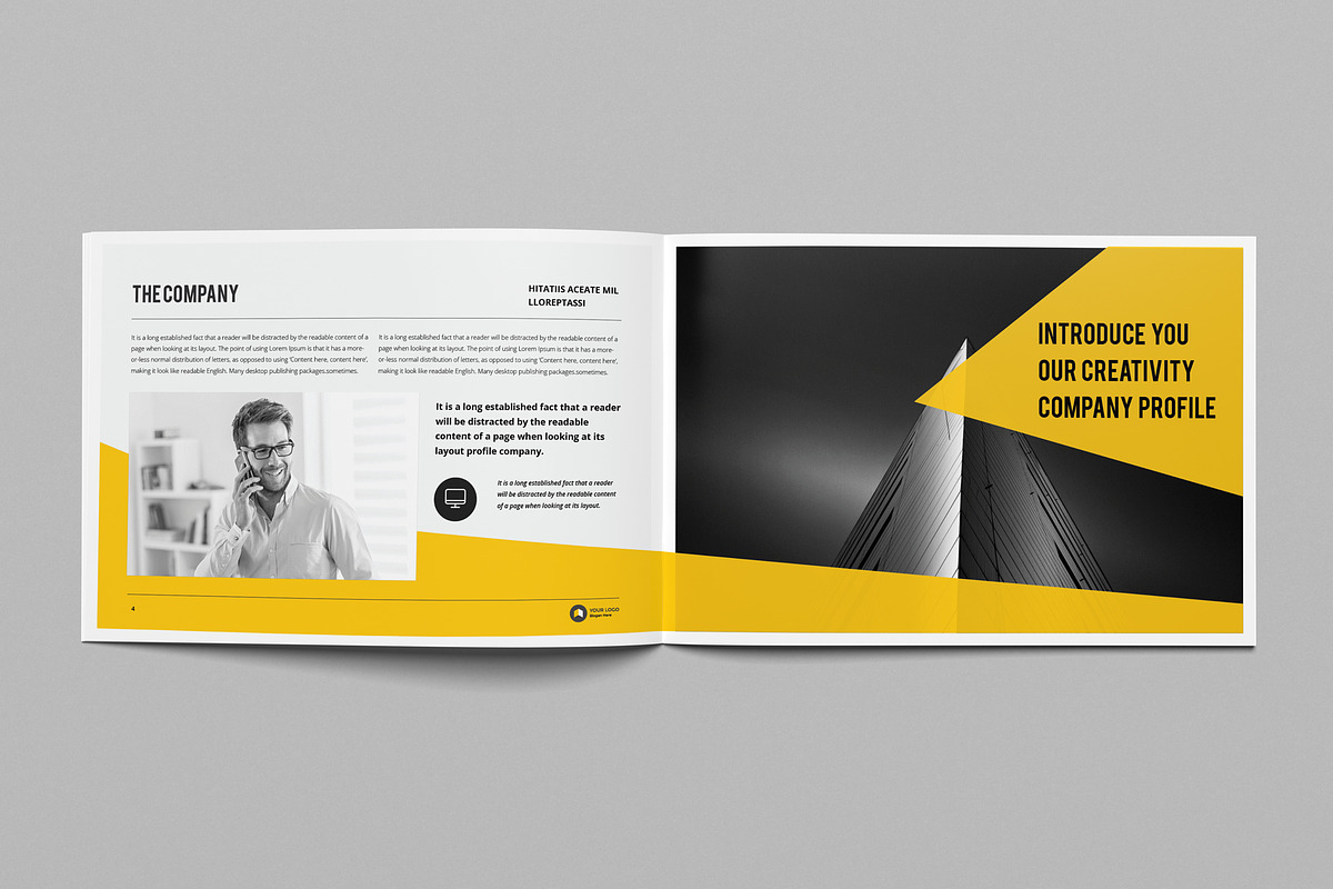 Annual Report Landscape Template, a Print Template by Pro-Gh (Photo 3 of 13)