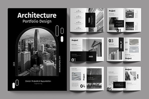 Architecture Portfolio Layout, a Brochure Template by ContestDesign